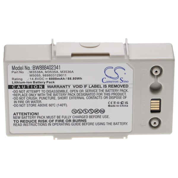 Bateria de substituição vhbw para equipamentos médicos Philips M3538A, M3536A, M3535A - 6000 mAh 14.8 V Li-Ion