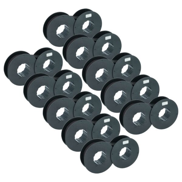 10x Fita de Tinta Compatível IBM 186c1, 001040990 para Impressoras Matriciais e Talão - Preta