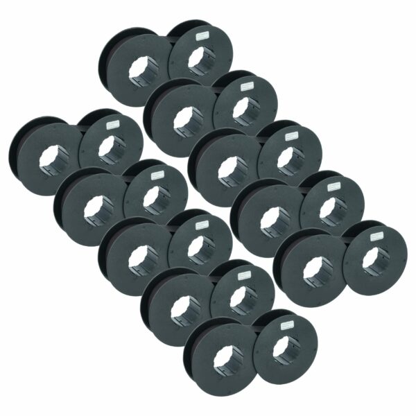 10x Fita de Tinta Compatível IBM 186c1, 001040990 para Impressoras Matriciais e Talão - Preta