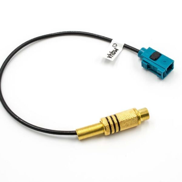 Adaptador Cinch para Fakra vhbw para Rádio e Navegação Mercedes e Ford / Blaupunkt 20cm