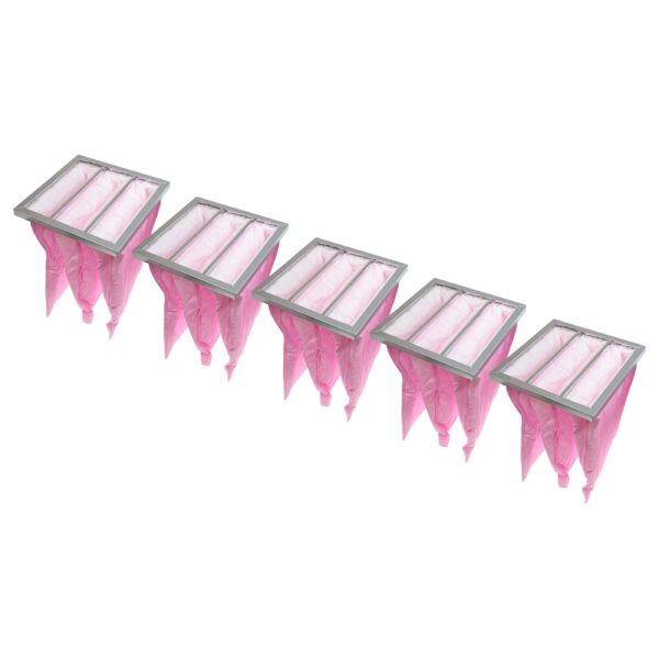 5x Filtro de Bolso F7 vhbw para Sistemas de Ventilação Nilan - Substitui F003996, F003995, F003997