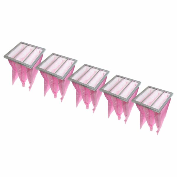 5x Filtro de Bolso F7 vhbw para Sistemas de Ventilação Nilan - Substitui F003996, F003995, F003997