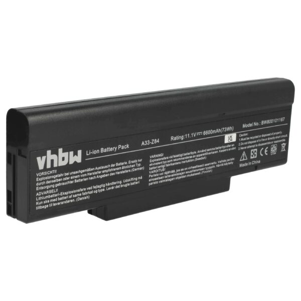 Bateria vhbw para Portátil Acer LC.BTP01.003 - 6600 mAh 11.1 V