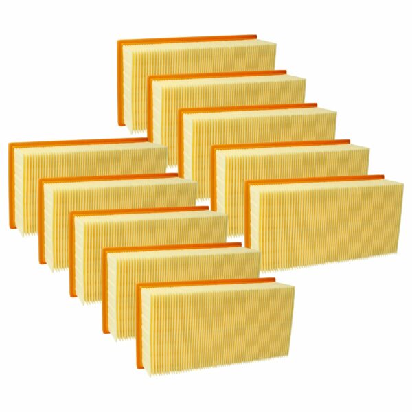 10x Filtro Plissado Plano vhbw substitui Festool 452923, 500558 para Aspirador Kränzle