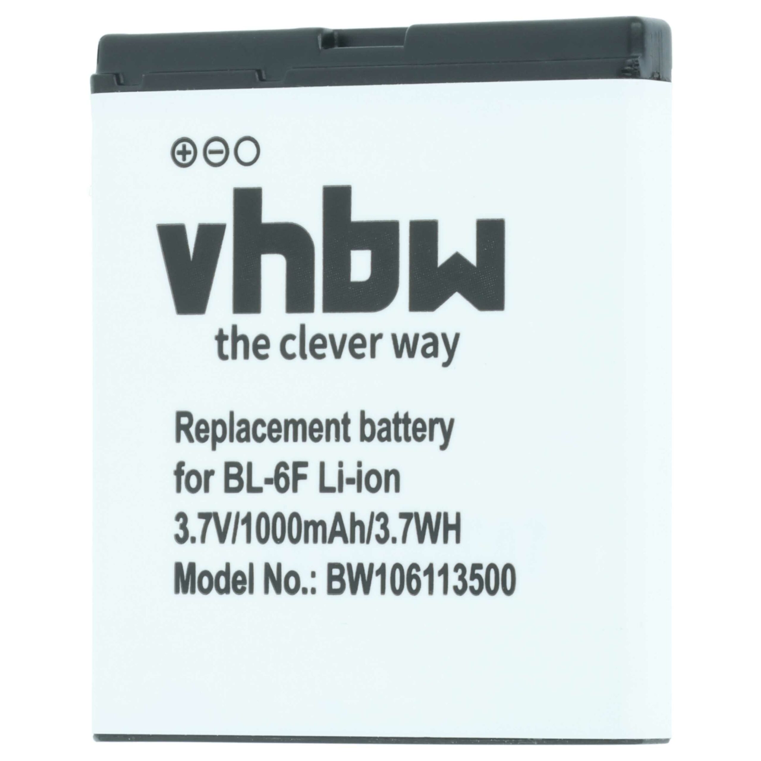 Bateria vhbw para Nokia BL-6F - 1000 mAh 3.7 V Li-Ion - Image 3
