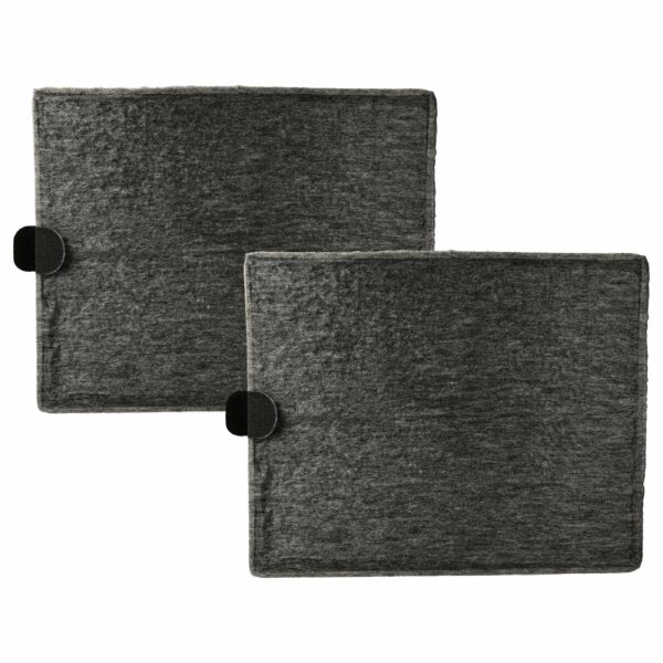 2x Filtro de Carvão Ativado vhbw Compatível com Miele 4002514576091 - 26 x 21 x 1,8 cm