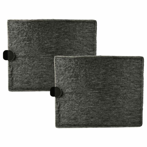 2x Filtro de Carvão Ativado vhbw Compatível com Miele 4002514576091 - 26 x 21 x 1,8 cm
