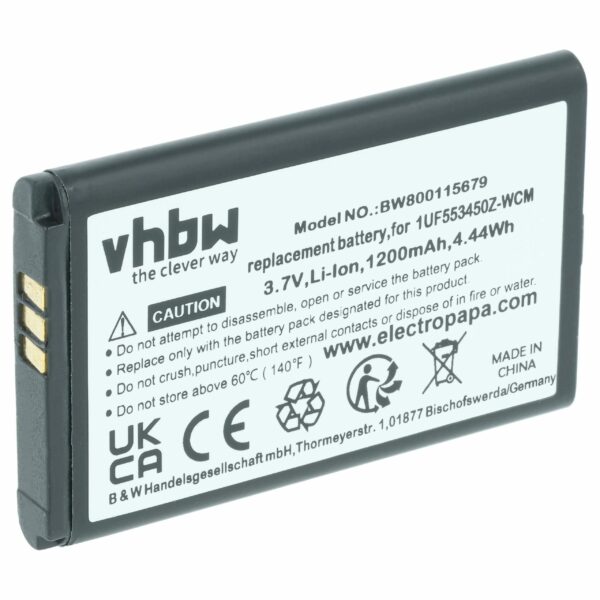 Bateria para Tablet Wacom/Bamboo - 1200 mAh 3.7V Li-Ion - vhbw