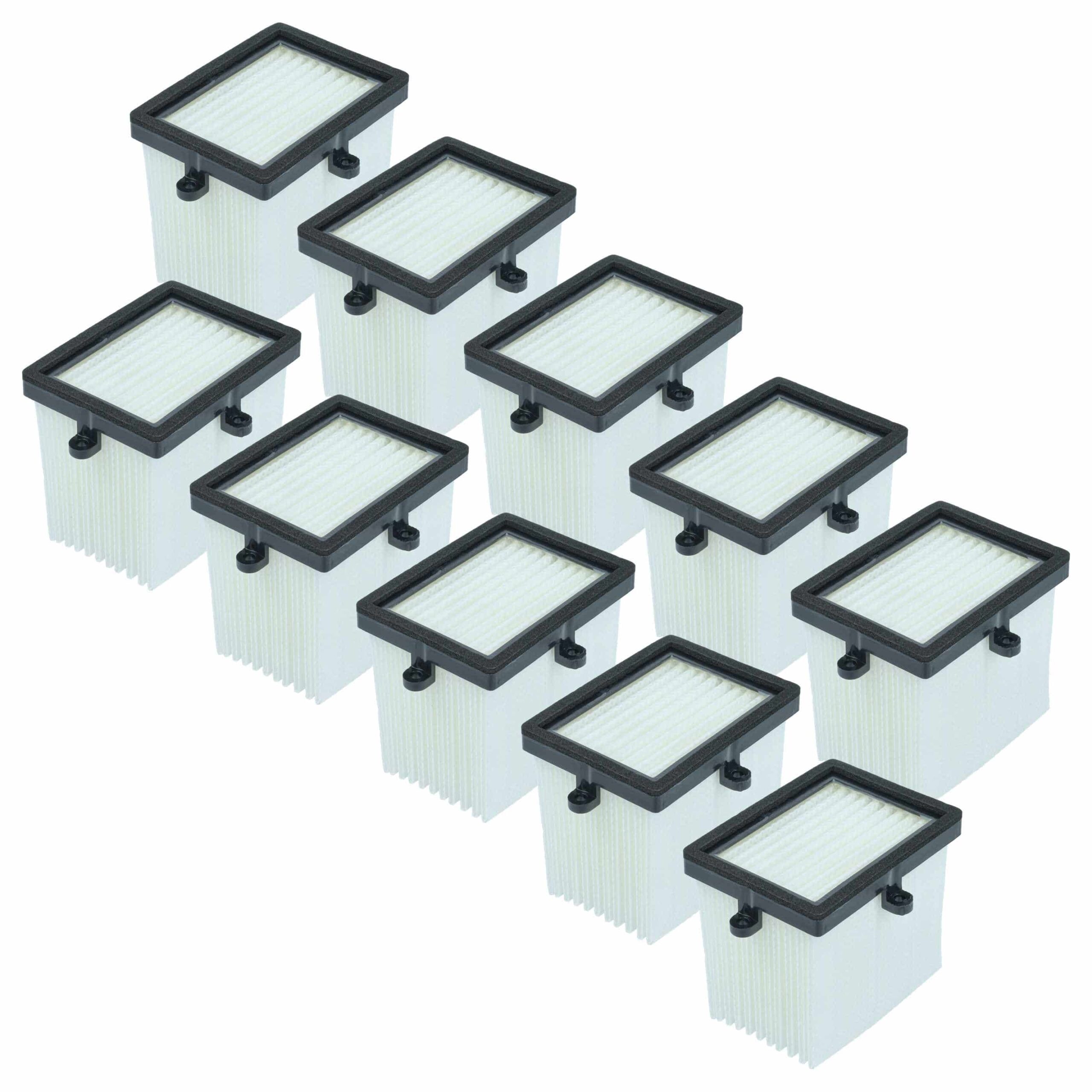 Conjunto de 10 Filtros de Ar vhbw para Rebarbadora Milwaukee M18 BOS125
