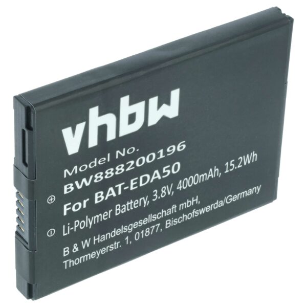 Bateria vhbw para Honeywell Scanpal EDA50, EDA50K, EDA51, EDA71 - 4000 mAh 3.8 V