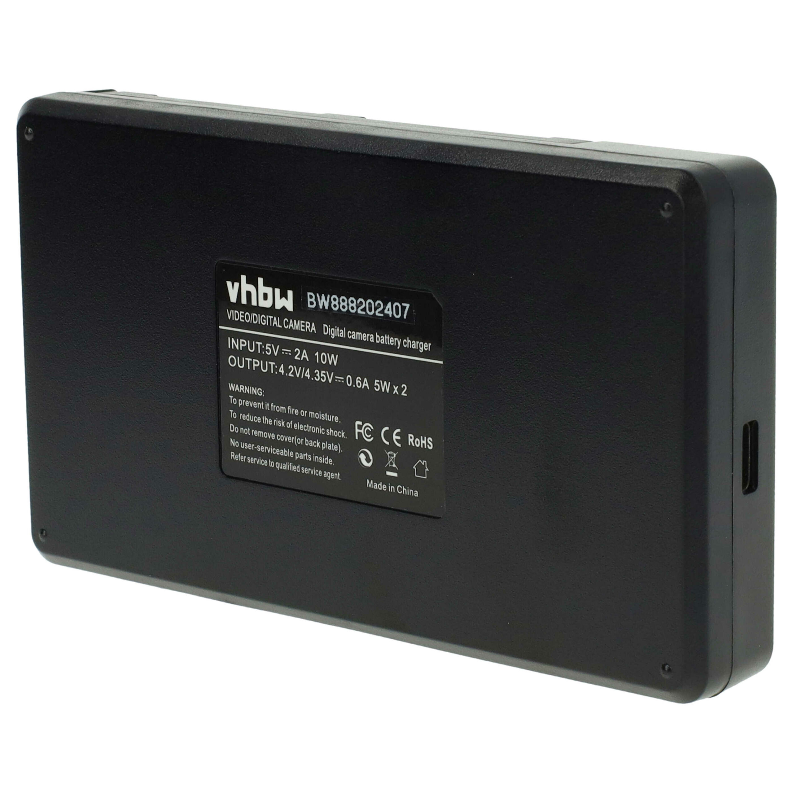 Carregador de Bateria Micro-USB e USB-C vhbw para Câmara Olympus, Bosch e Outras - Image 4