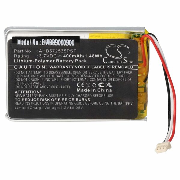 Bateria para Auscultadores sem Fios Jabra AHB572535PST - 400 mAh 3.7 V Li-polymer vhbw