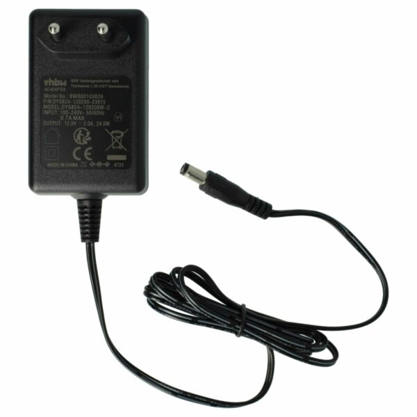 Adaptador de Alimentação de Rede para Teclado Yamaha - Substitui PA-5, PA-150, PA-150A, PA-5D - vhbw