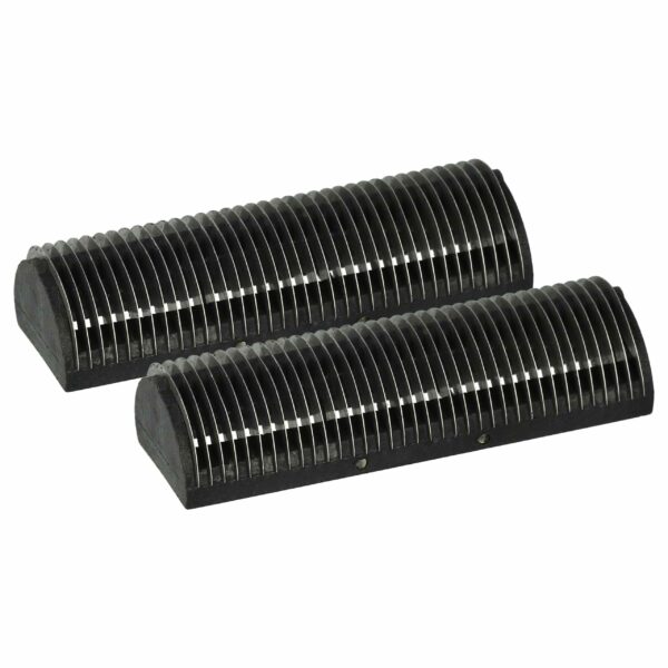 2x lâmina de corte compatível com Braun 5001719, 410, 383, 346, 330 - vhbw preto/prateado
