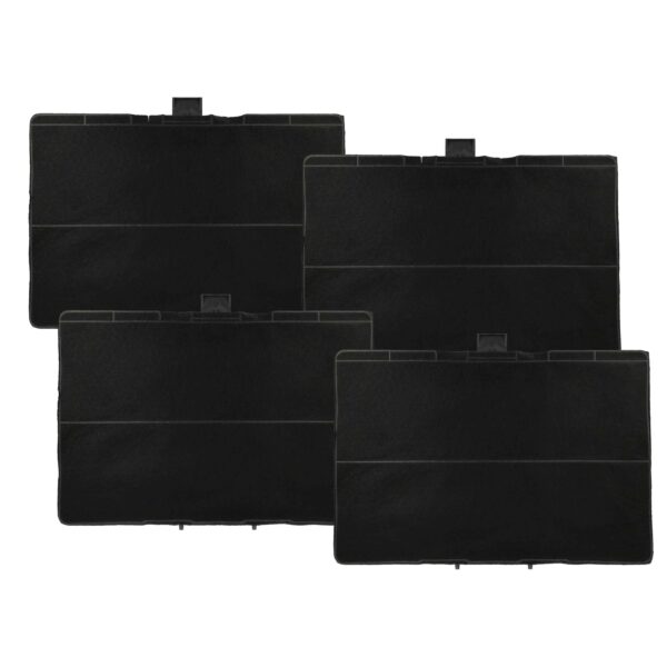 4x Filtro de Carvão Ativado de Substituição para Exaustor Bosch 744073 - 31.5 x 21.5 x 2.3 cm