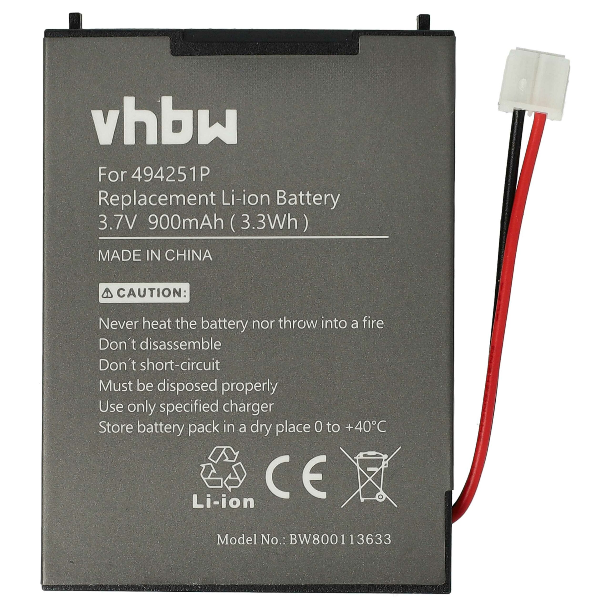 Bateria vhbw para Monitores de Bebé Oricom/Audioline - 900 mAh 3.7V Li-Ion - Image 3