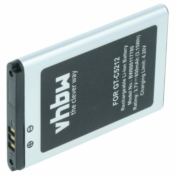 Bateria para Telemóvel Samsung AB043446LA, AB043446BC, AB043446BE, AB043446LE - 850 mAh 3.7 V Li-Ion vhbw