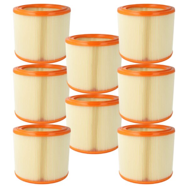 8x Filtros Plissados para Aspiradores Festool, ALTO, WAP, Nilfisk - vhbw