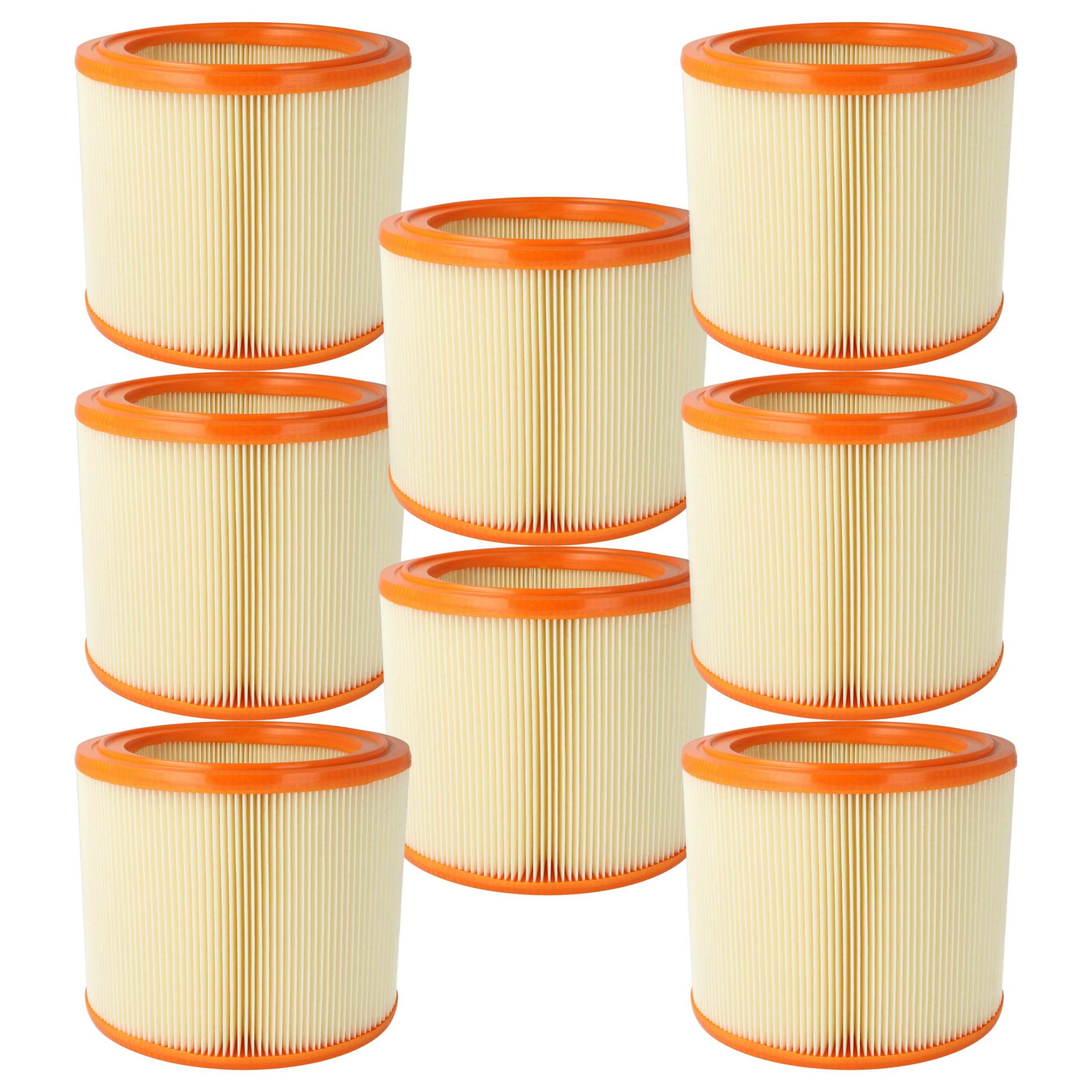 8x Filtros Plissados para Aspiradores Festool, ALTO, WAP, Nilfisk - vhbw