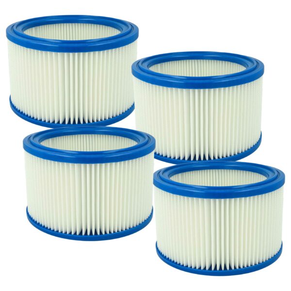 4x Elemento Filtrante vhbw para Aspirador Alto Wap 29747 / Hako