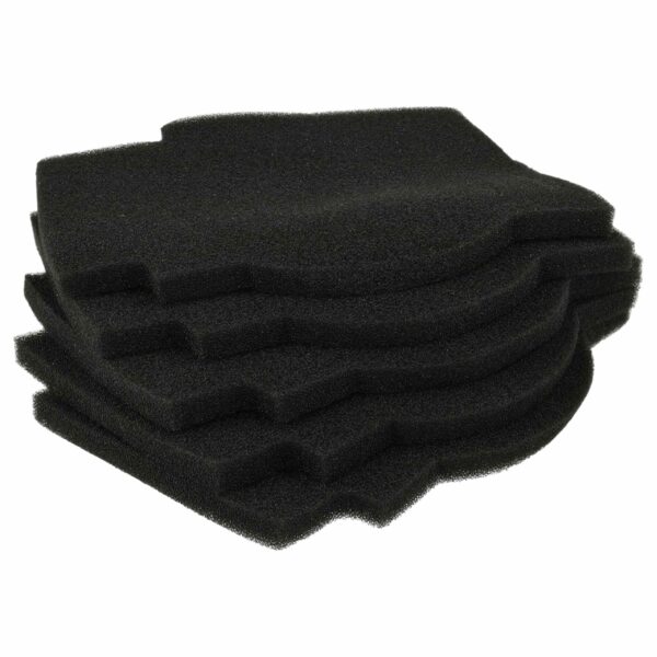 5x Filtro de Ar para Ventilação Top Kompa Vent - Preto vhbw