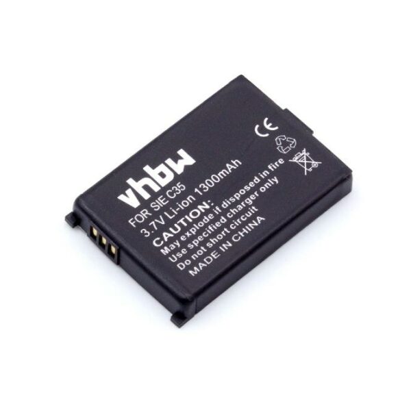 Bateria vhbw compatível com Siemens L36880-N5401-A102 para telefone fixo Swisscom - 1300 mAh 3.7 V Li-Ion