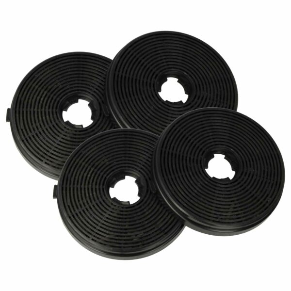 Filtro de Carvão Ativado vhbw para Coifa Respekta MIZ6000 - Pack de 4 Unidades