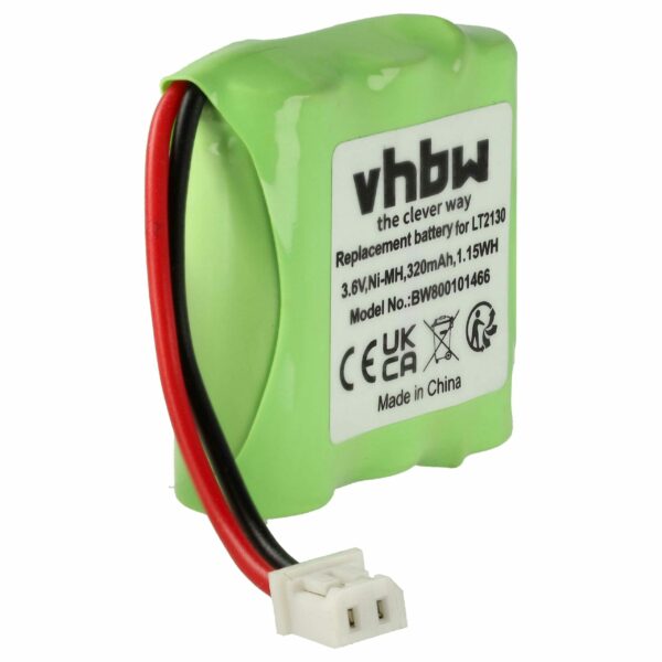 Bateria vhbw compatível com Loewe LT2130 para telefone fixo MBO - 320 mAh 3.6 V NiMH