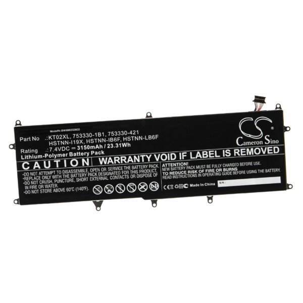 Bateria para Teclado Sem Fios vhbw 3150 mAh 7.4 V Li-polymer (substitui HP 753330-1B1)