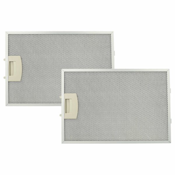 2x Filtro de Gordura em Metal de Longa Duração vhbw - Compatível com BSH 00362380 e BSHG00362380