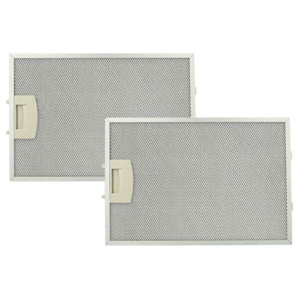 2x Filtro de Gordura em Metal de Longa Duração vhbw - Compatível com BSH 00362380 e BSHG00362380