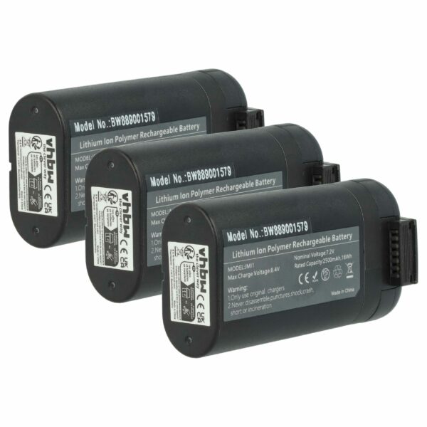 Bateria para Drone DJI - Pack 3x 2500 mAh 7.4V Li-Ion (vhbw)