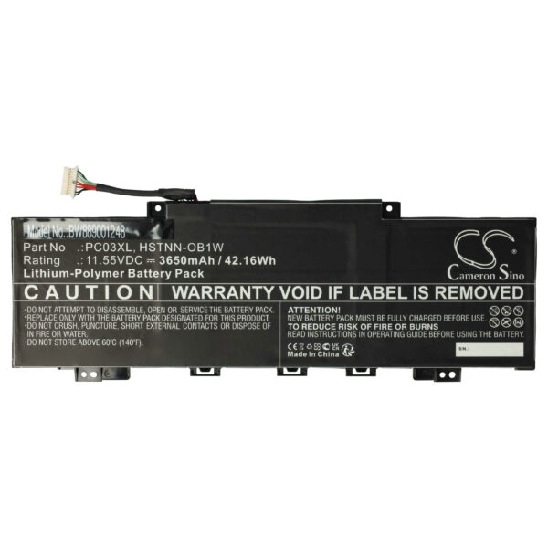 Bateria para Portátil vhbw para HP Pavilion Aero 13, X360 - 3650 mAh, 11.55 V