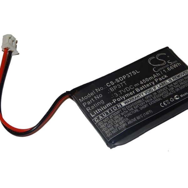 Bateria de Substituição vhbw BP37T para Transmissor Dogtra - 450 mAh 3.7 V Li-polímero