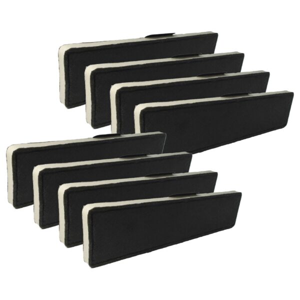 Pack de 8 Filtros de Carvão Ativado para Coifas Miele - 43 x 10 x 2 cm