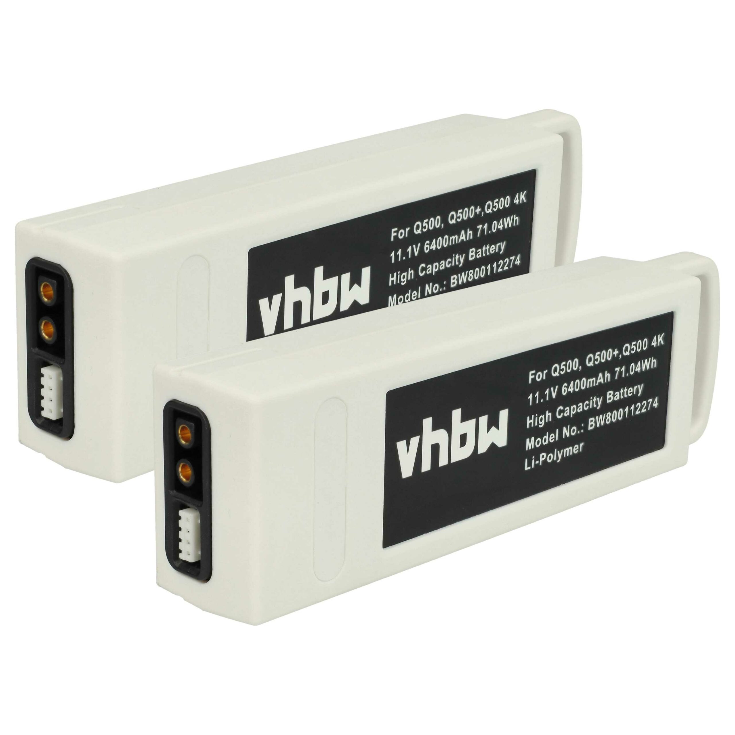 Bateria vhbw 6400 mAh 11.1V Li-polymer para Yuneec Quadcopter — Pack com 2 unidades