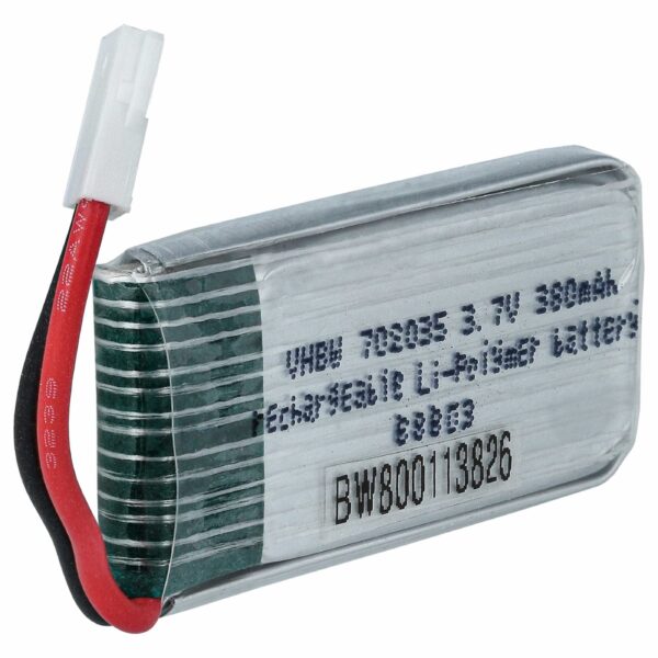 Bateria vhbw para Drone Mould King 33041C Quadrocopter - 380 mAh 3.7 V Li-Ion