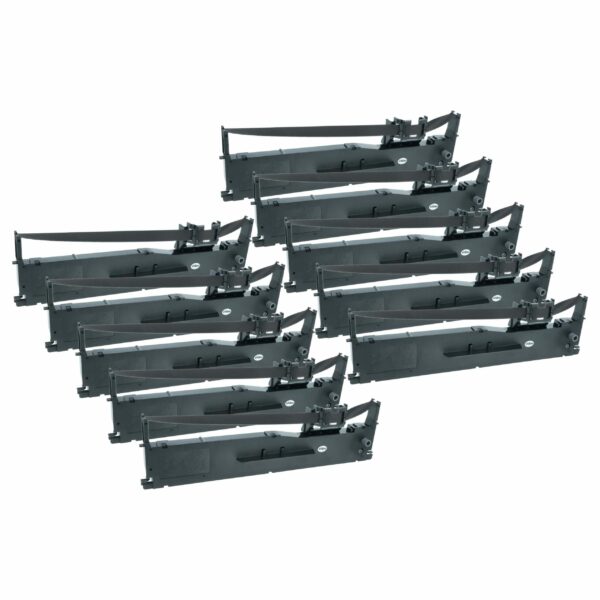 Pack 10x Fita Tintada para Impressora Matriz Epson C13S015307 - Preta