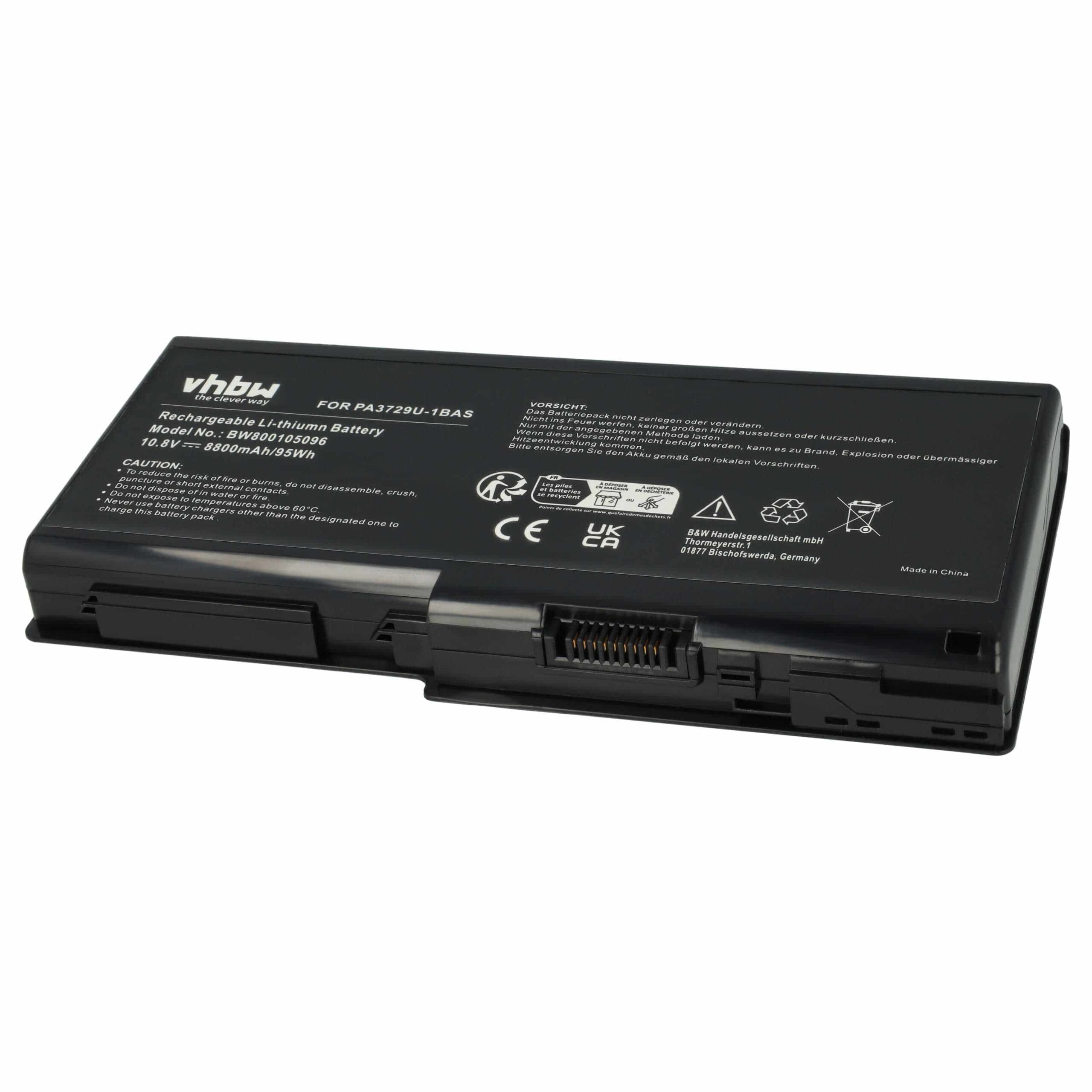 Bateria vhbw para portátil Toshiba Qosmio X500, X505, Satellite P500 - 8800 mAh, 10.8 V - Image 4