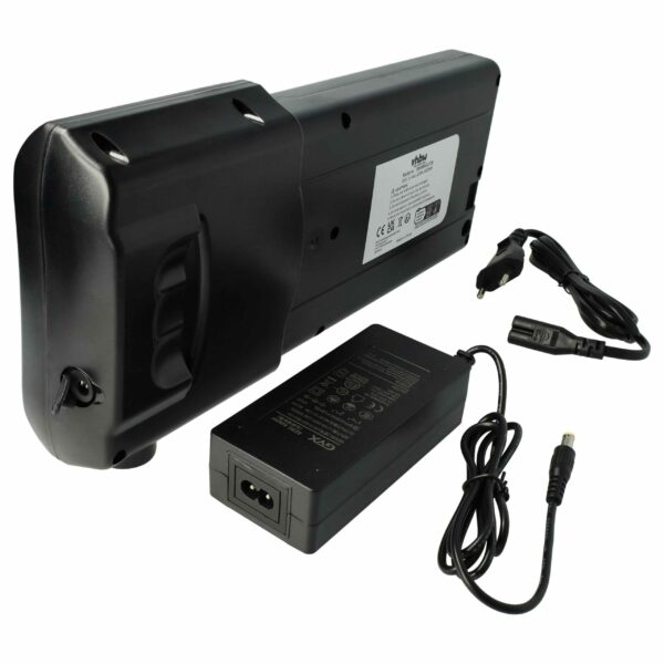 Bateria para E-Bike vhbw compatível com Ansmann 1036-401-090 - 12 Ah 36 V Li-Ion com Carregador