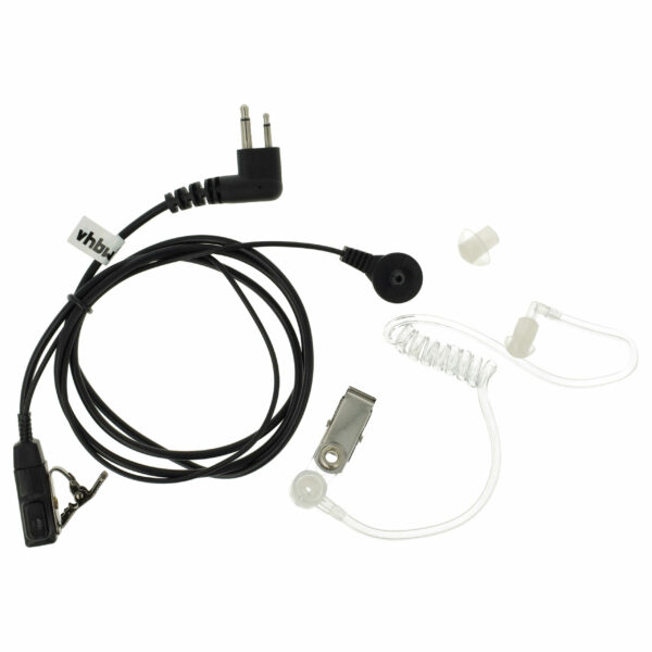 Auscultador de Segurança para Motorola GP300 com Botão de Resposta, Clip e Cabo Phono