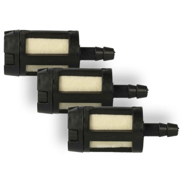 Pack 3x Filtros de Combustível vhbw para Homelite, McCulloch e outras ferramentas de jardim