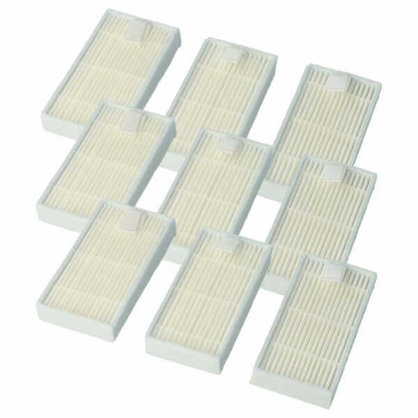 9x Filtro HEPA H11 compatível com Medion MD18500, MD18501, E32 SW, iLife V5, Proscenic 790T - vhbw