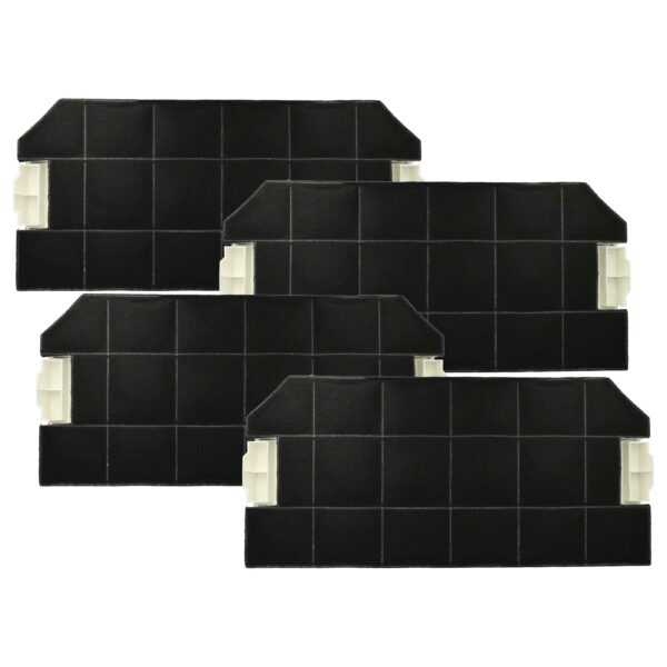 Filtro de Carvão Ativado 4x para Bosch DHZ3300 e Exaustores Bosch, Siemens, Neff - 49,6 x 23 x 3 cm