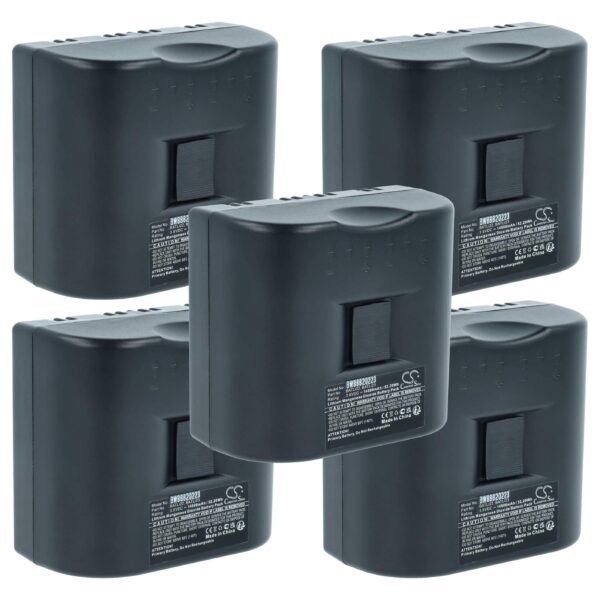 Pack 5x Baterias vhbw compatíveis Daitem MPU01X, BATLI23, BATLI22 - 14500 mAh 3.6V Li-MnO2