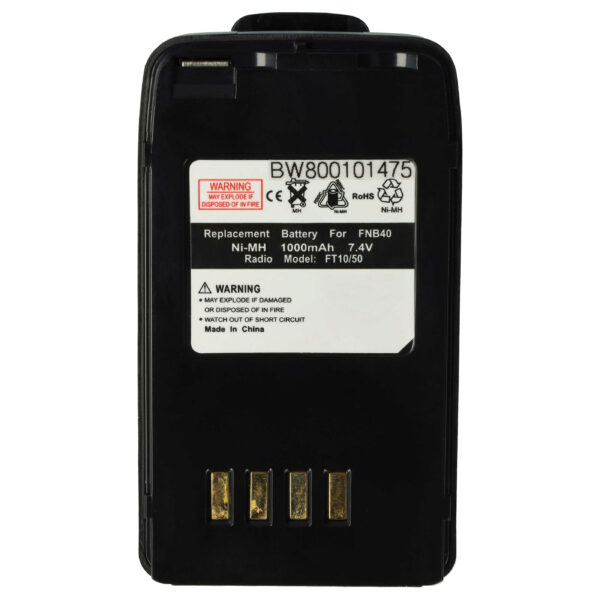 Bateria vhbw para Rádio Yaesu Vertex (1000 mAh, 7.4 V, NiMH)