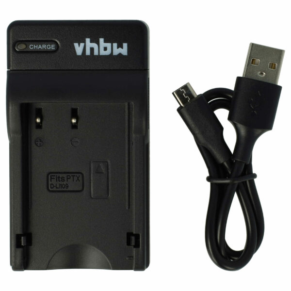 Carregador de Bateria USB-C com Cabo USB-C para Câmara Pentax K-70 - 0,5 A