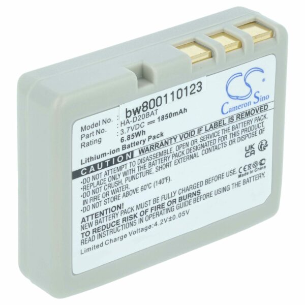 Bateria vhbw para Scanner Casio POS HA-020LBAT, CA60L4-G, CA60L1-G - 1850 mAh 3.7 V