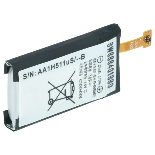 Bateria vhbw para Samsung Smartwatch GH43-04611B, EB-BR360ABE - 200 mAh 3.85 V Li-polymer