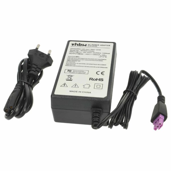 Adaptador de Corrente vhbw para Impressoras HP 0957-2259, 0957-2271, 0950-4476, 0957-2105, 0957-2230